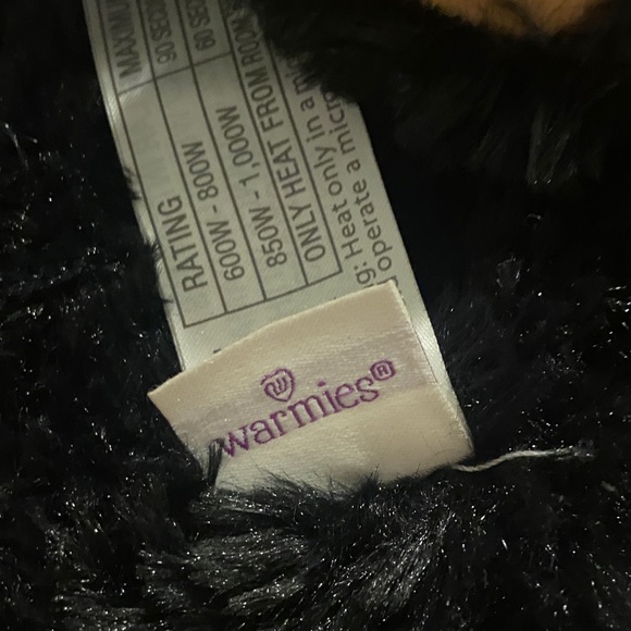 Warmies black bear sooo cute & soft - Picture 3 of 4